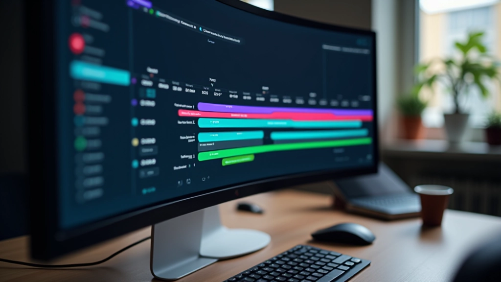 Pantalla de After Effects mostrando línea de tiempo con múltiples capas de animación y previsualización de movimiento de logotipo