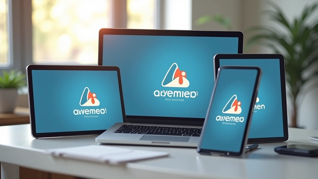 Composición visual mostrando diferentes plataformas y dispositivos donde se puede ver un logo animado funcionando correctamente